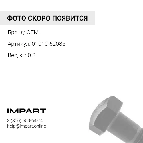 01010-62085 Болт крепления поддерживающего катка OEM