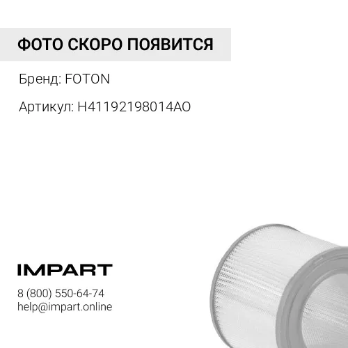 H41192198014AO Фильтр воздушный Фотон 4189 NEW FOTON