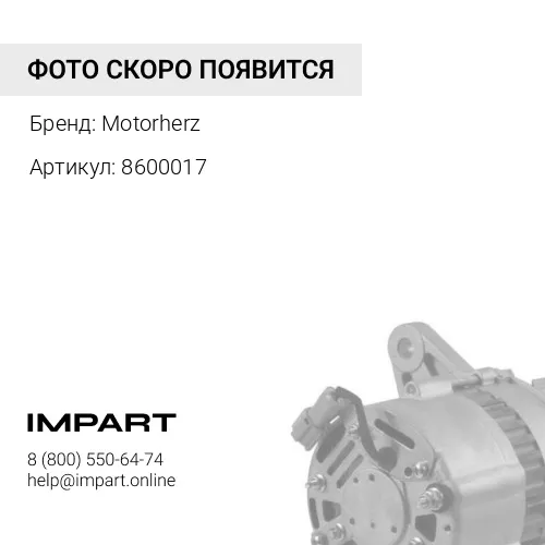 8600017 Генератор Motorherz Motorherz