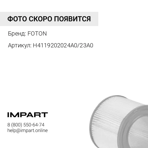 H4119202024A0/23A0 Фильтр воздушный FOTON 4189 4259 (комплект) (H4119202024A0/23A0) FOTON