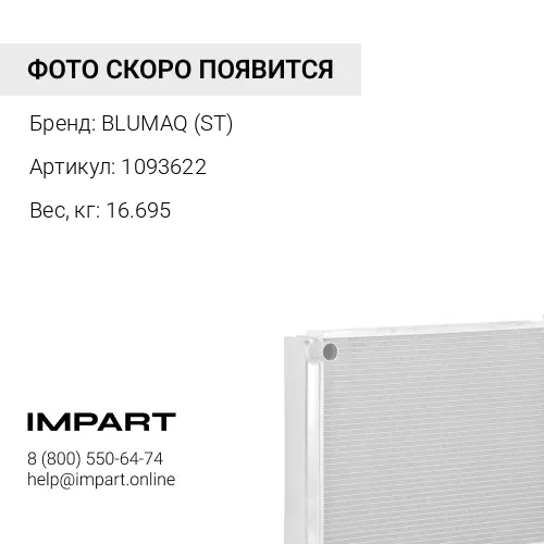 1093622 СЕКЦИЯ РАДИАТОРА