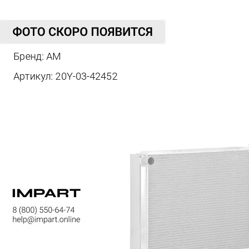 20Y-03-42452 Радиатор AM
