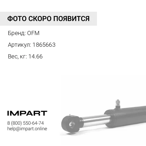 1865663 Палец низ г/ц-рама OFM
