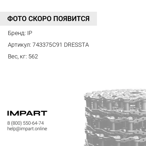743375C91 DRESSTA ЦЕПЬ ГУСЕНИЧНАЯ 39ЗВ IP