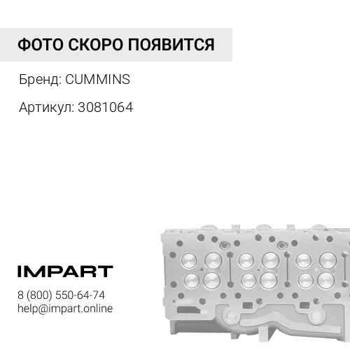 3081064 ГБЦ Cummins KTA-19 3646323, 3811986, 3646325, 3640322, 3081071, 3074622, 3081064