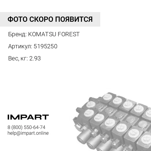 5195250 ЦИЛИНДР ГИДРАВЛИЧЕСКИЙ KOMATSU FOREST