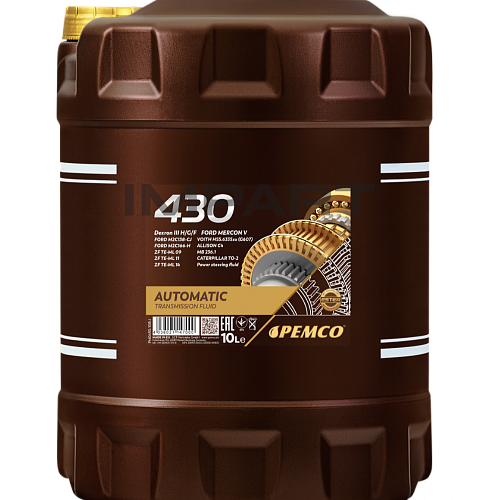 Масло трансмиссионное PEMCO 430 ATF Dexron III (10 литр)